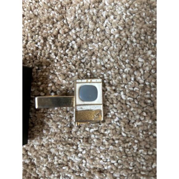 Vintage tie clip TV tube television 50’s 60’s gold collectible with box - Picture 2 of 5